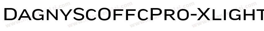 DagnyScOffcPro-Xlight字体转换