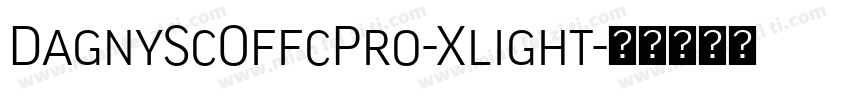 DagnyScOffcPro-Xlight字体转换