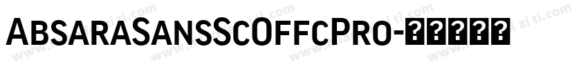 AbsaraSansScOffcPro字体转换