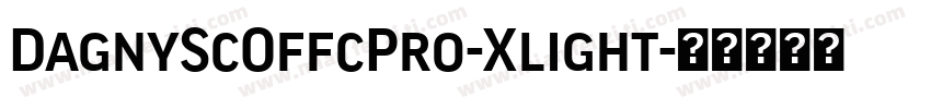 DagnyScOffcPro-Xlight字体转换