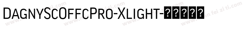 DagnyScOffcPro-Xlight字体转换