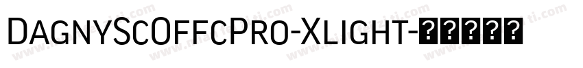 DagnyScOffcPro-Xlight字体转换