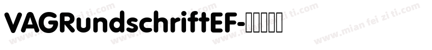 VAGRundschriftEF字体转换
