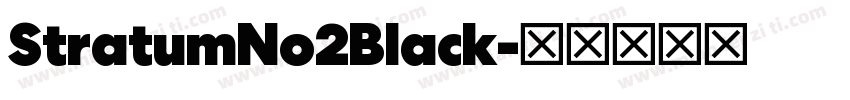 StratumNo2Black字体转换