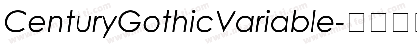 CenturyGothicVariable字体转换