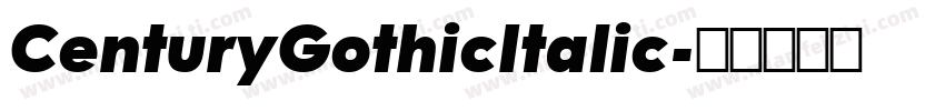 CenturyGothicItalic字体转换