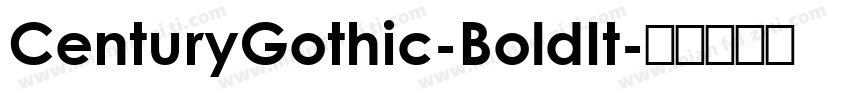 CenturyGothic-BoldIt字体转换