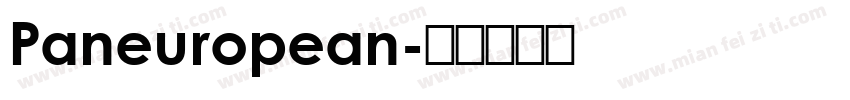 Paneuropean字体转换