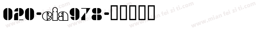 020-CIA978字体转换