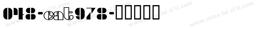 048-CAT978字体转换