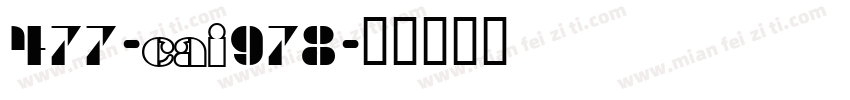 477-CAI978字体转换