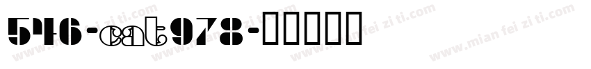 546-CAT978字体转换