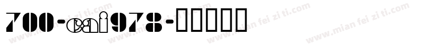 700-CAI978字体转换
