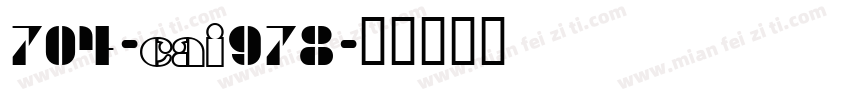 704-CAI978字体转换