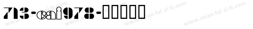 713-CAI978字体转换