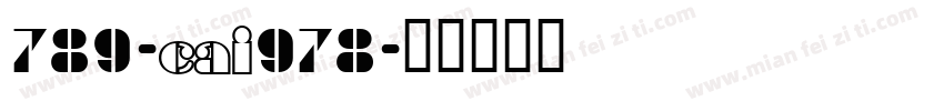 789-CAI978字体转换