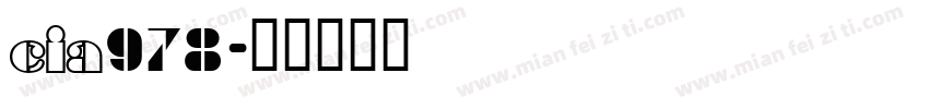 CIA978字体转换