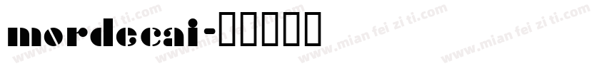 mordecai字体转换
