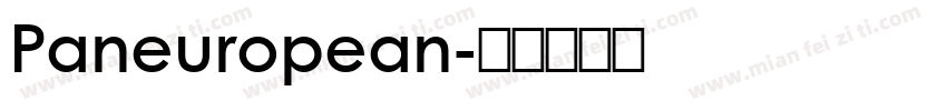 Paneuropean字体转换