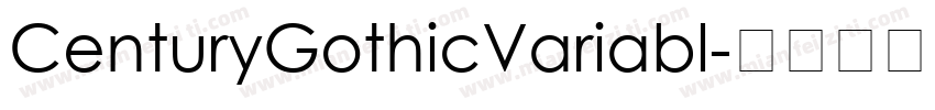 CenturyGothicVariabl字体转换
