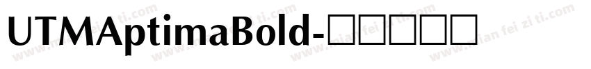 UTMAptimaBold字体转换