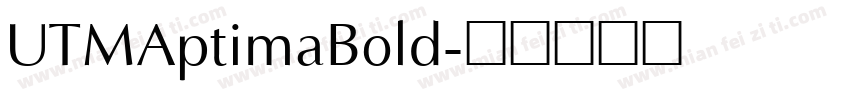 UTMAptimaBold字体转换