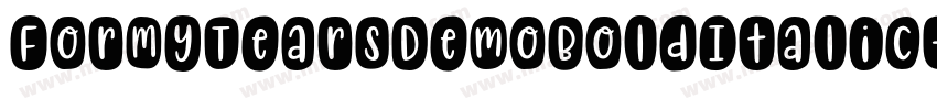 ForMyTearsDemoBoldItalic-0WD1R字体转换