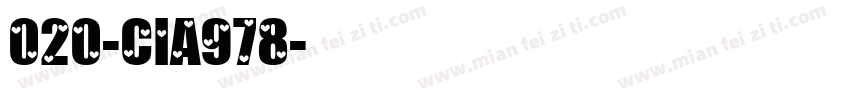 020-CIA978字体转换