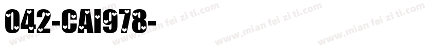 042-CAI978字体转换