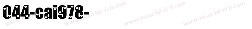 044-cai978字体转换