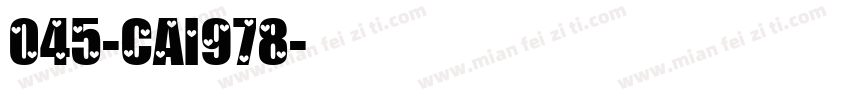 045-CAI978字体转换