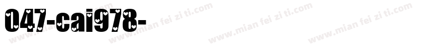 047-cai978字体转换