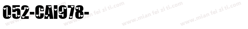052-CAI978字体转换