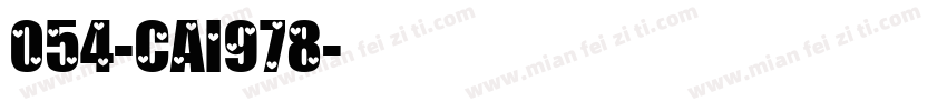 054-CAI978字体转换