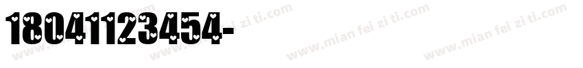 18041123454字体转换