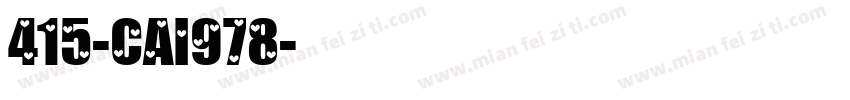 415-CAI978字体转换