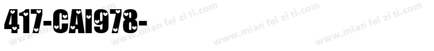 417-CAI978字体转换
