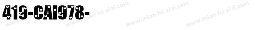 419-CAI978字体转换