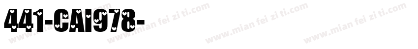 441-CAI978字体转换