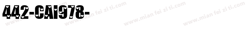 442-CAI978字体转换