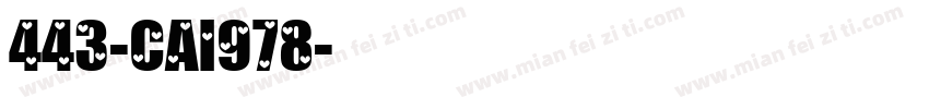 443-CAI978字体转换