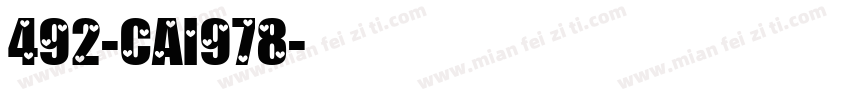 492-CAI978字体转换