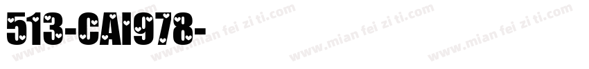 513-CAI978字体转换