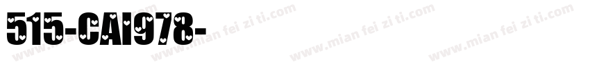 515-CAI978字体转换