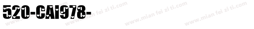 520-CAI978字体转换