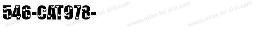 546-CAT978字体转换