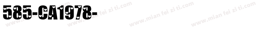 585-CA1978字体转换