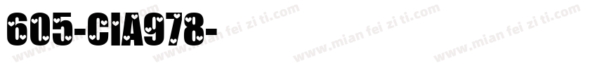 605-CIA978字体转换