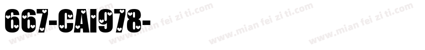 667-CAI978字体转换