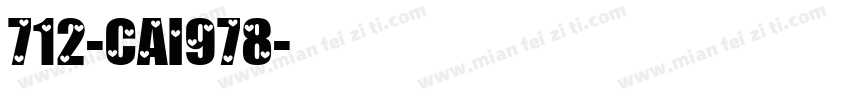 712-CAI978字体转换